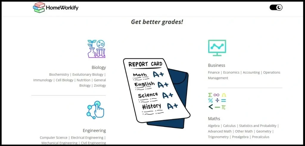 Features of homeworkify